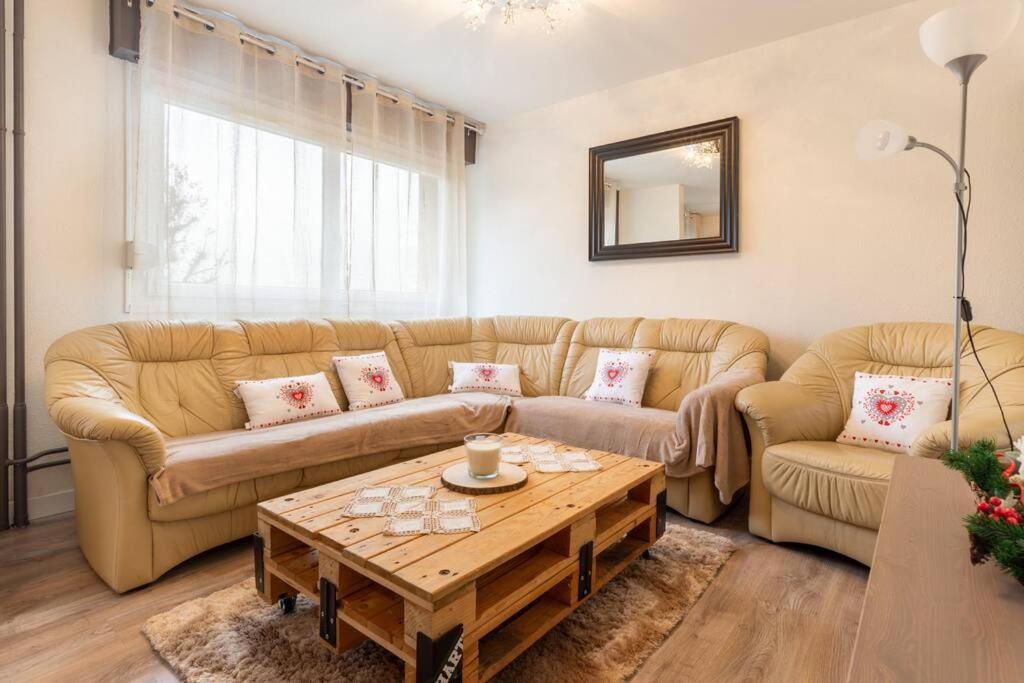 Superbe Appartement Spacieux Avec Parking Gratuit Illzach Exteriör bild